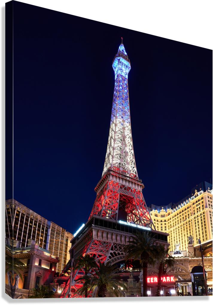 Paris Casino at Dusk   Las Vegas NV DSC06903 Canvas Print