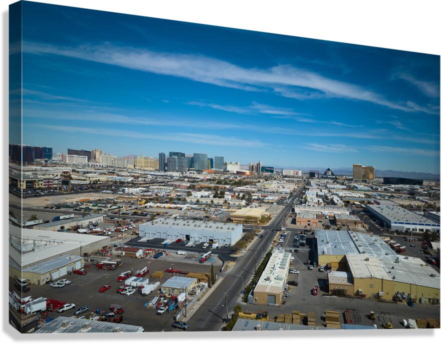 The Las Vegas NV Strip   Aerial View DJI 0913 Canvas Print