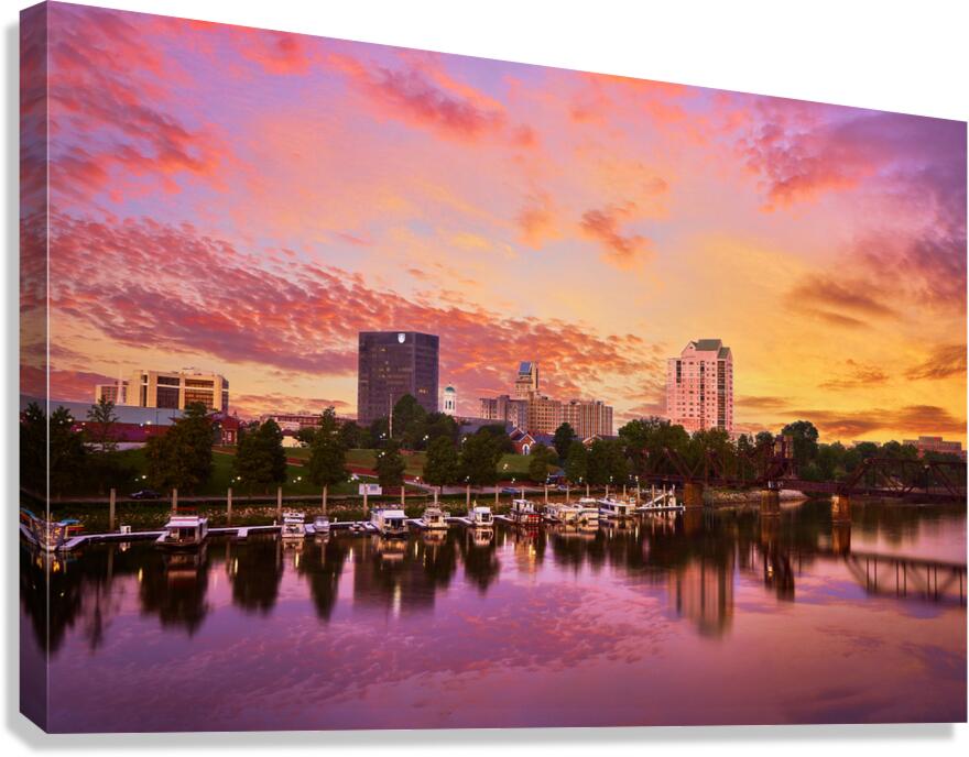 Augusta GA Skyline Sunset A 7R308430 2x3  Canvas Print