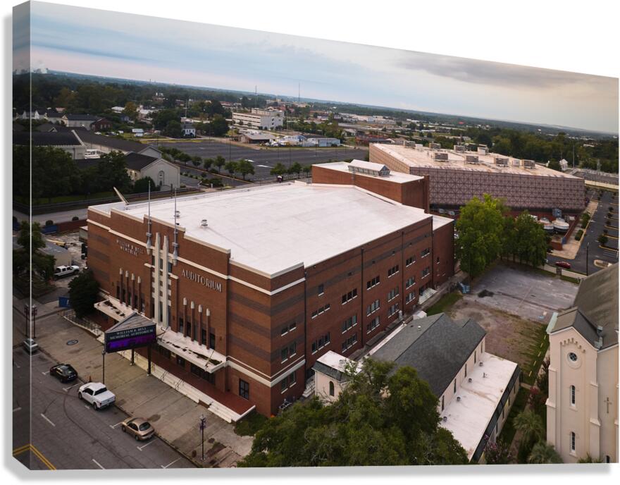 Bell Auditorium  James Broawn Arena Aerial View Canvas Print