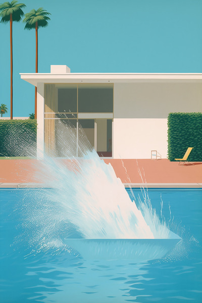 Inspired By A Bigger Splash 2 Print