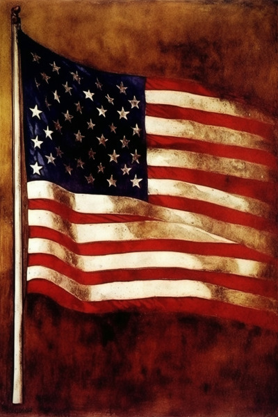 Inspired By Flag Print