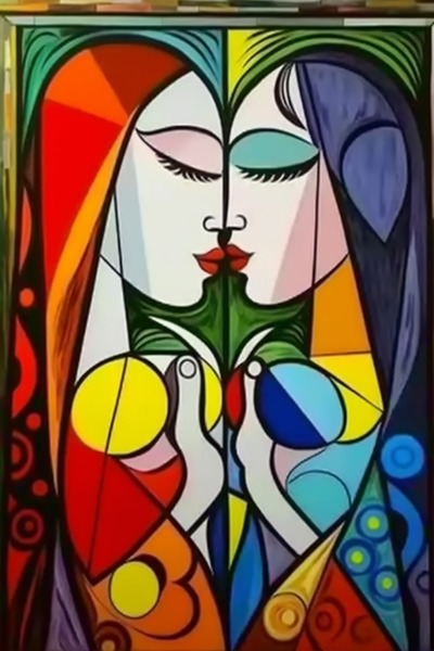 Inspired By Girl Before A Mirror Print