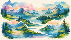 Serene Mountain Reflections