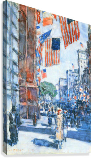 Flags Fifth Avenue Canvas Print