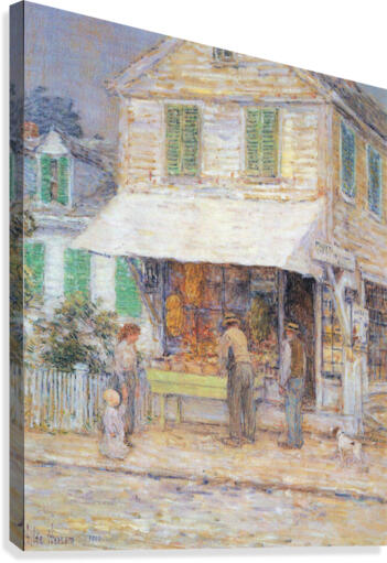 Provincial town Canvas Print