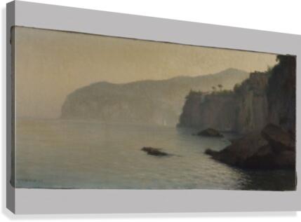Petite cote de Sorrente grise Canvas Print