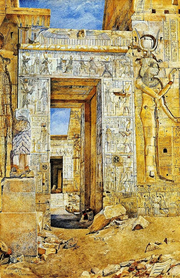 An Egiptian gate Print