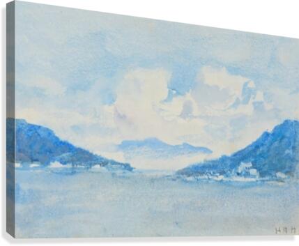 Lake Como view Canvas Print