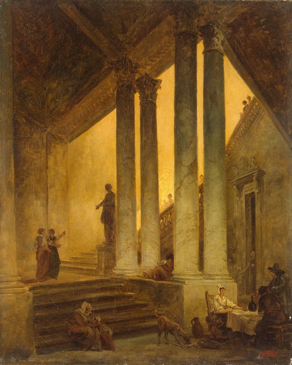 Staircase with Columns Print