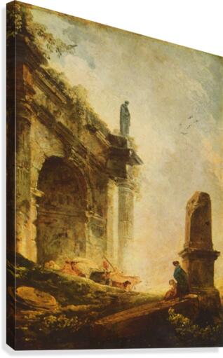 Antic ruins Canvas Print