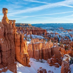 Snowy Hoodoos