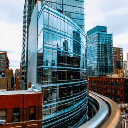 Chicago L – Sunset Long Exposure