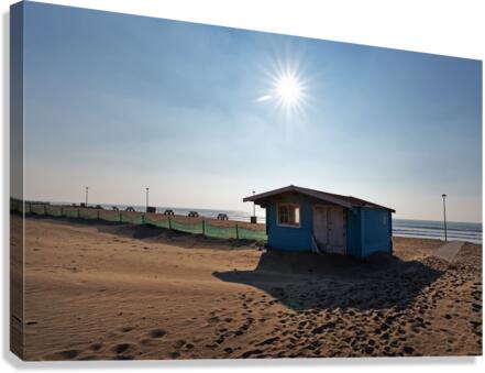 Blue cabin Canvas Print