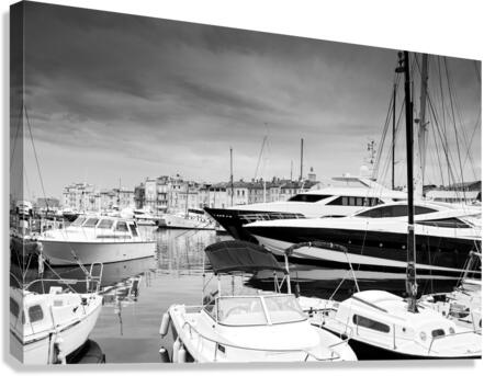 Saint tropez harbor Canvas Print