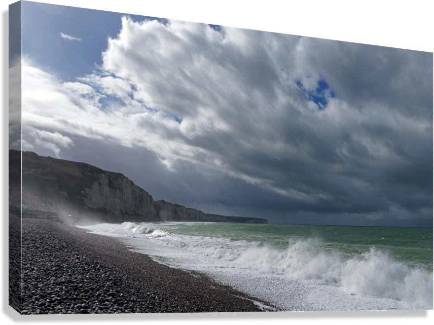 Fecamp beach Canvas Print
