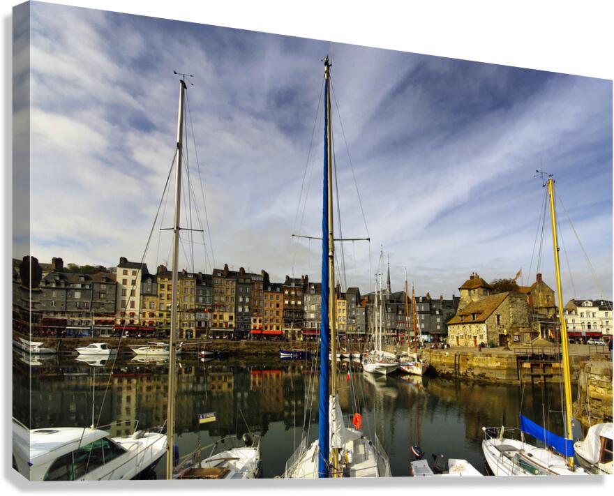 Honfleur harbor  Canvas Print