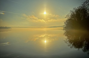 Misty Morning Reflection