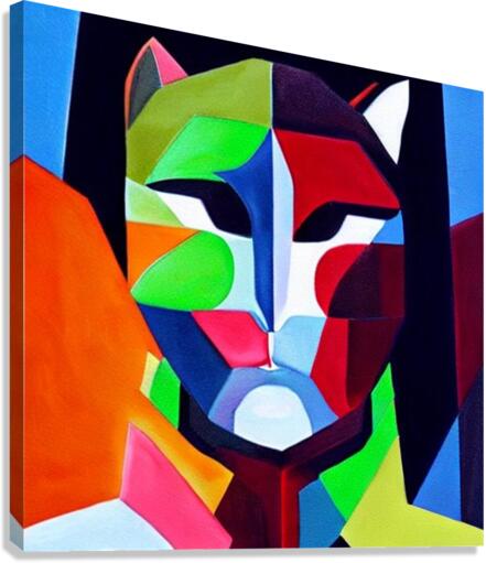 CAT ABSTRACT Canvas Print