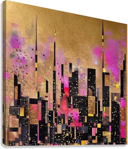 Skyline Abstract Canvas Print