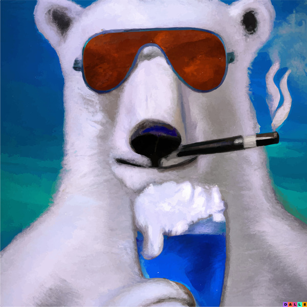 Polar Bear Vacation by Art by Josh