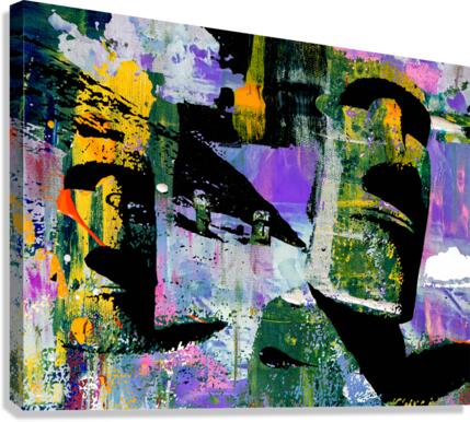Moai Two Canvas Print