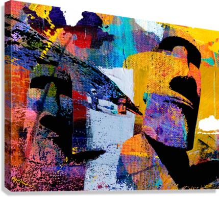 Moai Five Canvas Print