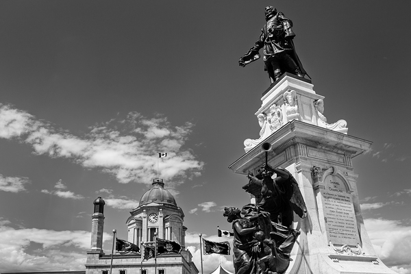 Monument Samuel de Champlain Quebec City by Chrispix Artwork