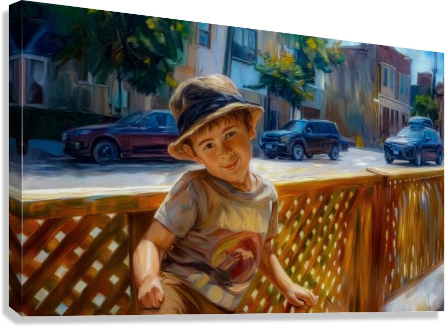 Happy Boy Canvas Print
