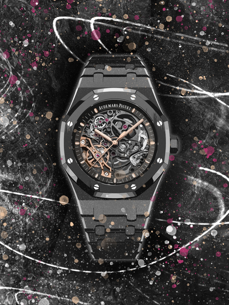 AP Openwork Black Print