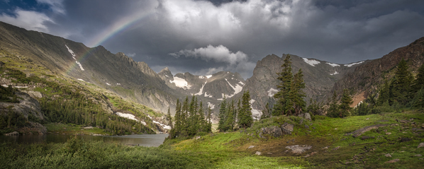 Rainbow Over Isabelle Pano Print