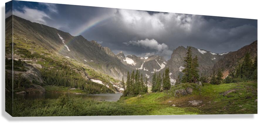 Rainbow Over Isabelle Pano Canvas Print