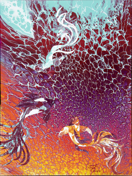 Koi Fish Print