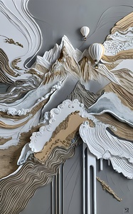 a visually striking and abstract painting masterf