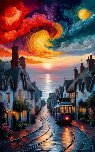 immerse yourself in a mesmerizing dreamscape   Print