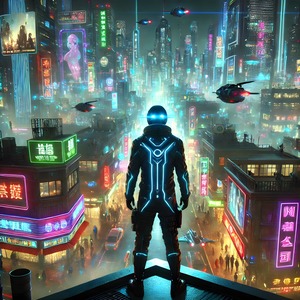 Dawn Over The Cyberpunk City