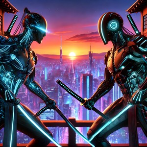  The Final Duel of Cybernetic Samurai