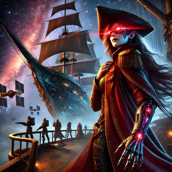  The Intergalactic Pirate Captain Print
