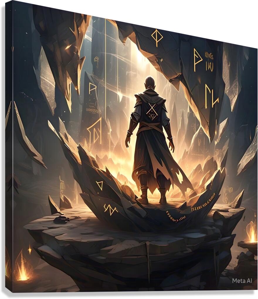  The Oracle’s Fractured Fate Canvas Print