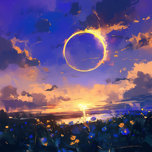 Eclipse Landscape Art