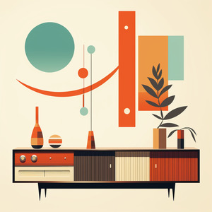 Mid Century Modern Interior 3