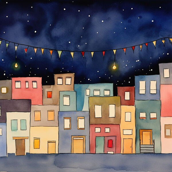 Starlight Town Print