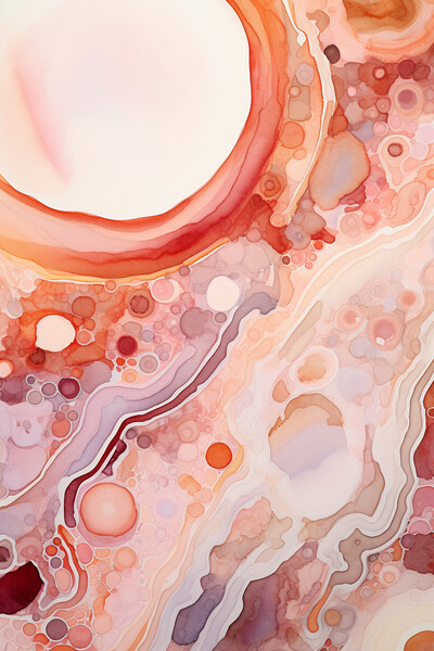 Watercolor Carnelian Agate 1 by CognitiveShift