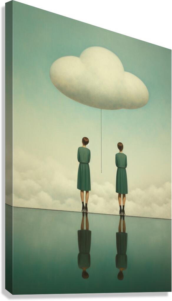 Cloud Twins Canvas Print