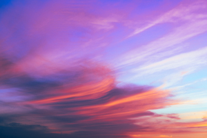 Whimsical and Magical Purple Cloudscape