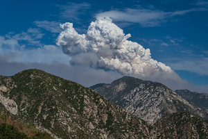 Smoke Puff Clouds Angeles National Forest California