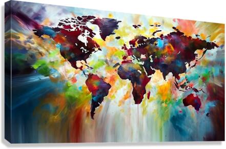 The World Canvas Print