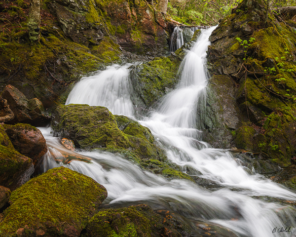 Waterfall Among the Moss by Hugh Chisholm Photography