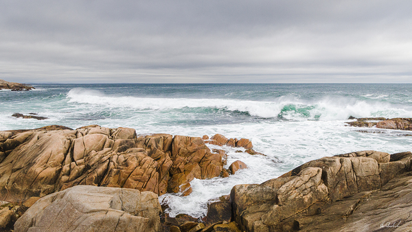 Rugged coastal surf by Hugh Chisholm Photography