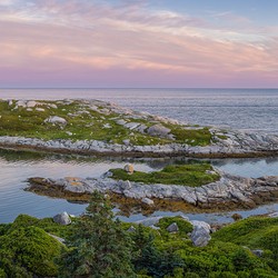 Pink Sky Over the Island